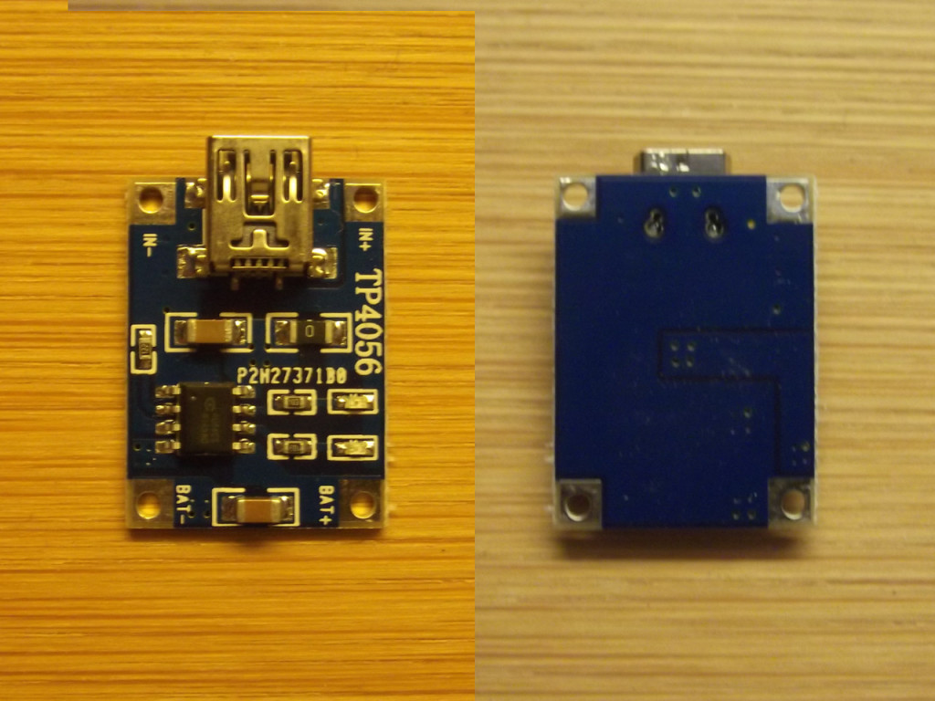 Kurz vorgestellt: TP4056-Breakoutboard - USB Lithium-Ionen / Lithium-Polymer (LiPo) - Lader/Ladegerät - blog.simtronyx.de