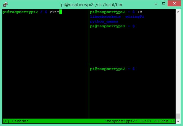 Raspberry Pi - Software - tmux - blog.simtronyx.de